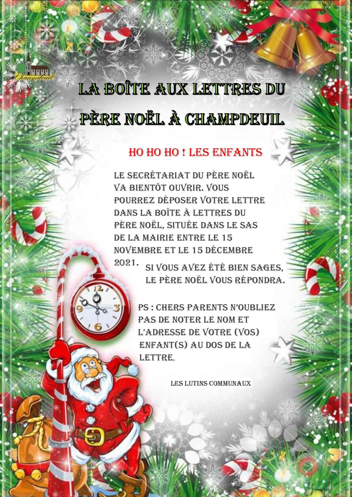 Boîte aux lettres du Père Noël ! - Brie des Rivières et Châteaux