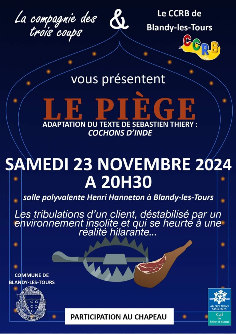 Soirée théâtr à Blandy : Le piège